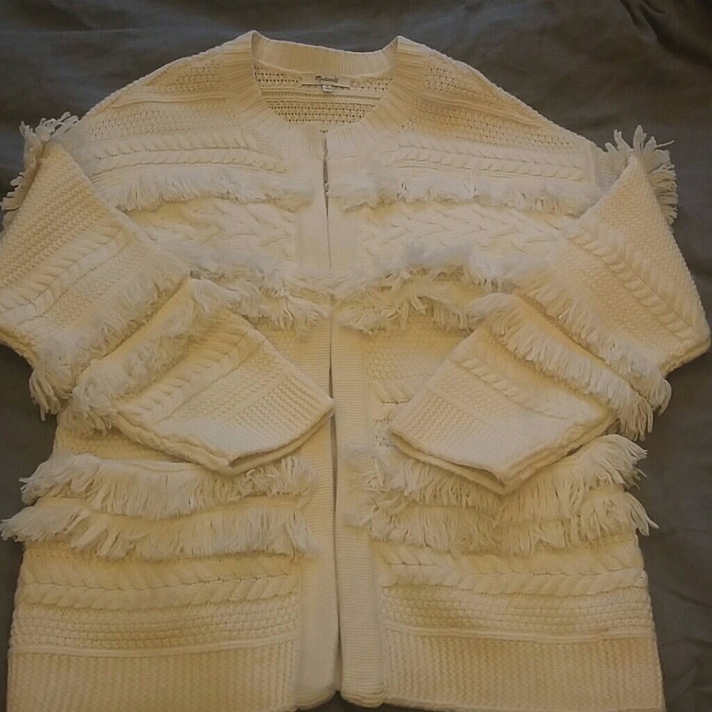 Madewell Desert Valley Fringe Cardigan